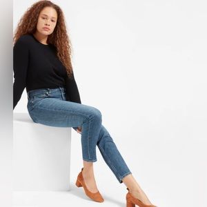 Everlane High Rise Skinny Jeans Medium Wash Blue Size 26 Regular